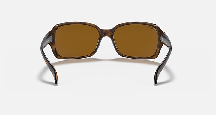 Ray-Ban RB4068 Havana with Brown Polarized Solid Color lenses - Back