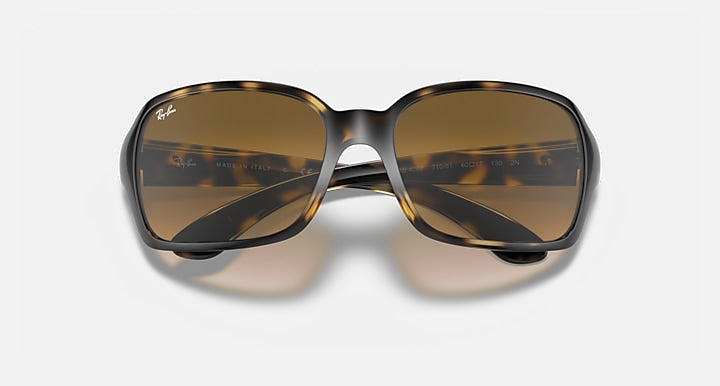 Ray-Ban RB4068 Light Havana with Light Brown Gradient Gradient lenses - Closed Front