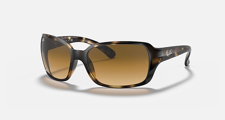 Ray-Ban RB4068 Light Havana with Light Brown Gradient Gradient lenses - Quarter