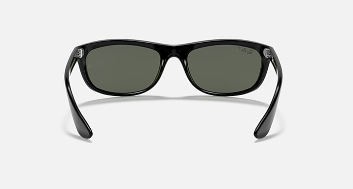 Ray-Ban BALORAMA Black with G-15 Green Polarized Solid Color lenses - Back
