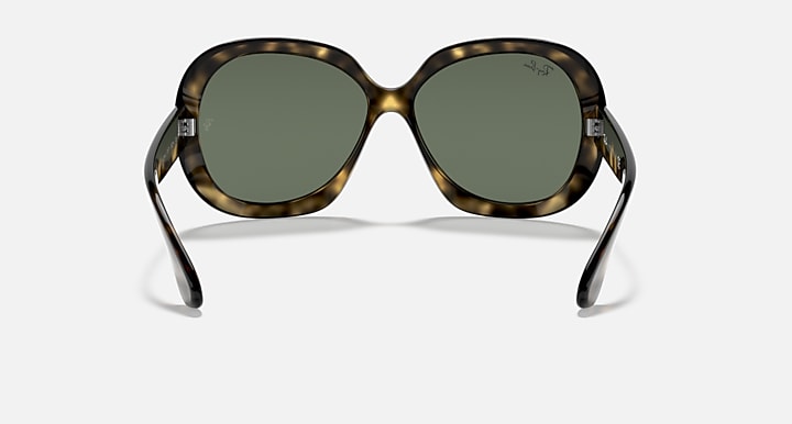 Ray-Ban JACKIE OHH II Light Havana with Green Classic Solid Color lenses - Back