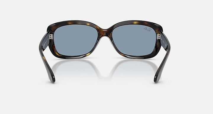 Ray-Ban JACKIE OHH Light Havana with Blue Solid Color lenses - Back
