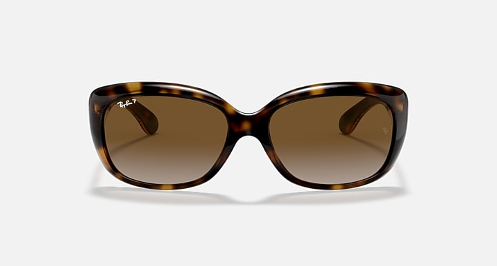 Ray-Ban JACKIE OHH Light Havana with Brown Polarized Gradient lenses - Front