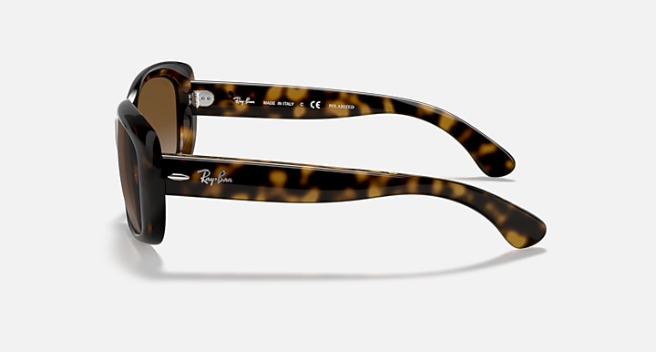 Ray-Ban JACKIE OHH Light Havana with Brown Polarized Gradient lenses - Lateral