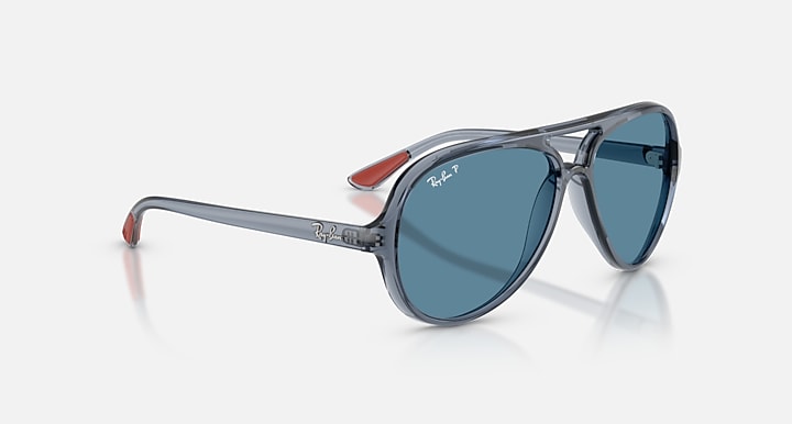 Ray-Ban SCUDERIA FERRARI MONZA LTD Transparent Blue with Blue Polarized+ Polarized+ lenses - Alternative