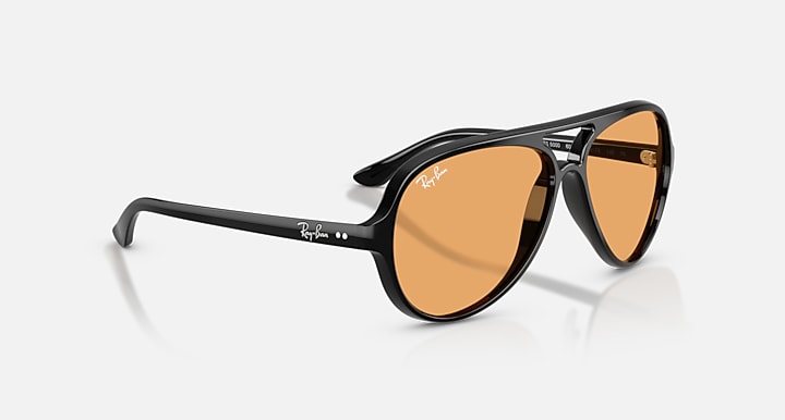 Ray-Ban CATS 5000 CLASSIC SUMMER CAPSULE Black with Orange Solid Color lenses - Alternative