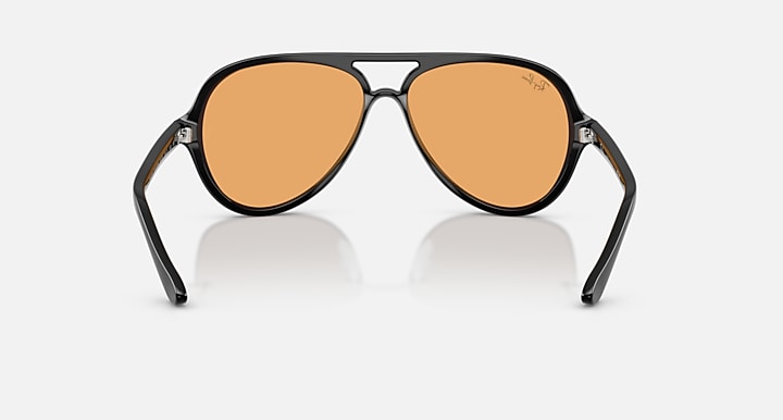 Ray-Ban CATS 5000 CLASSIC SUMMER CAPSULE Black with Orange Solid Color lenses - Back
