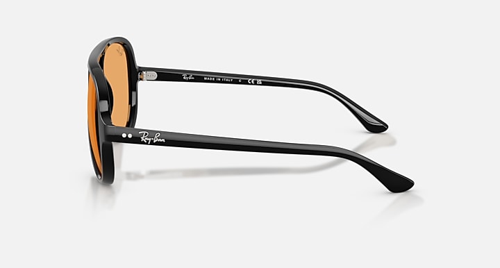 Ray-Ban CATS 5000 CLASSIC SUMMER CAPSULE Black with Orange Solid Color lenses - Lateral