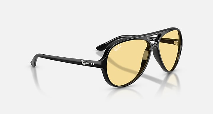 Ray-Ban CATS 5000 CLASSIC SUMMER CAPSULE Black with Yellow Solid Color lenses - Alternative
