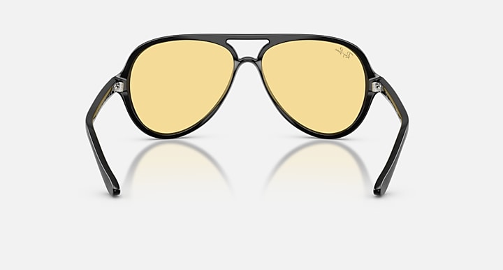 Ray-Ban CATS 5000 CLASSIC SUMMER CAPSULE Black with Yellow Solid Color lenses - Back