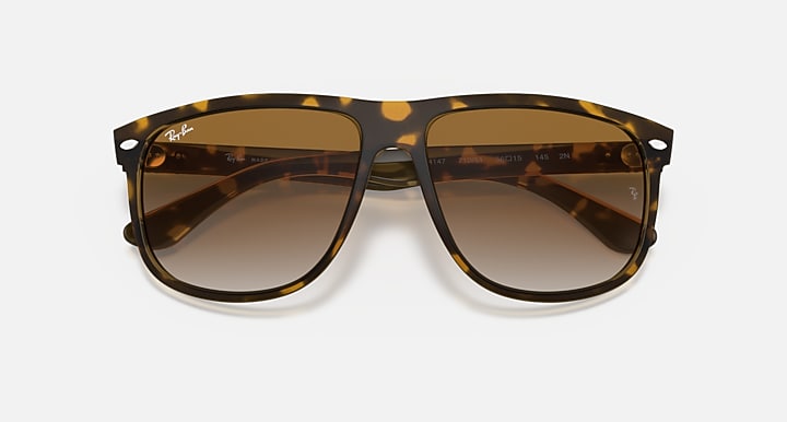 Ray-Ban BOYFRIEND Light Havana with Light Brown Gradient Gradient lenses - Closed Front