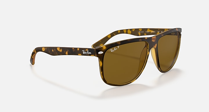 Ray-Ban BOYFRIEND Light Havana with Brown Polarized Solid Color lenses - Alternative