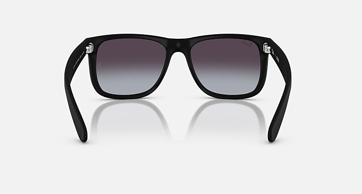 Ray-Ban JUSTIN CLASSIC Rubber Black; Black with Dark Grey Gradient lenses - Back