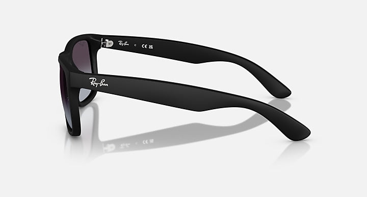 Ray-Ban JUSTIN CLASSIC Rubber Black; Black with Dark Grey Gradient lenses - Lateral