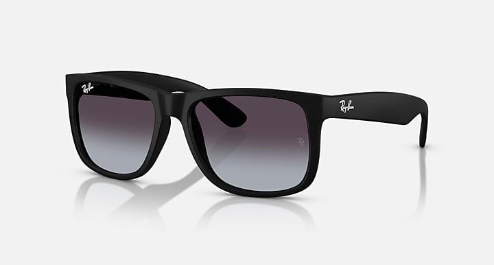 Ray-Ban JUSTIN CLASSIC Rubber Black; Black with Dark Grey Gradient lenses - Quarter
