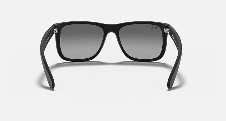 Ray-Ban JUSTIN CLASSIC Rubber Black; Black with Light Grey Polarized Gradient lenses - Back