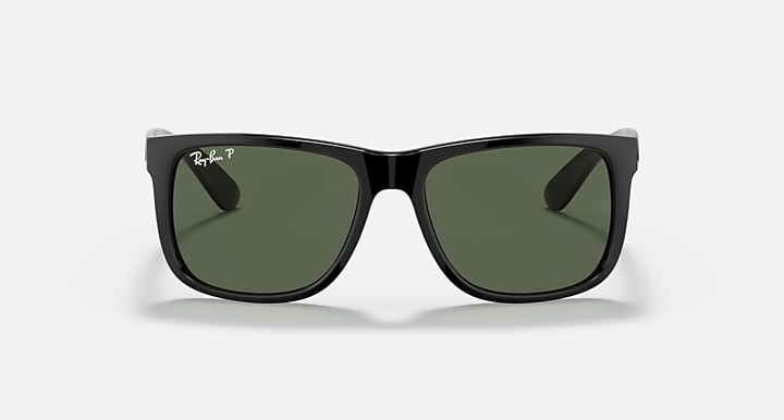 Ray-Ban RB4165 JUSTIN MICKEY D20 Black; Mickey Mouse with Polarized Dark Green Solid Color lenses - Front