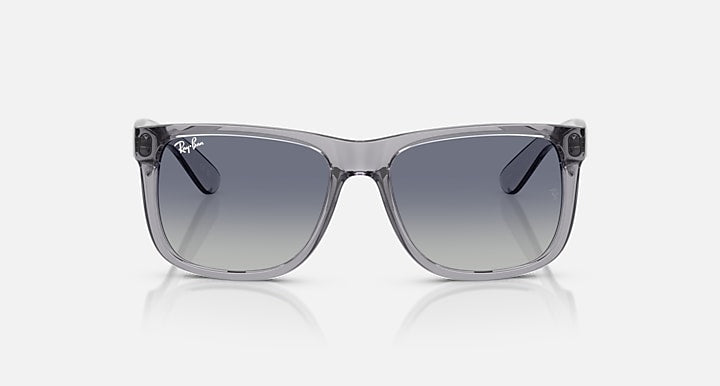 Ray-Ban JUSTIN CLASSIC Transparent Grey with Light Grey Gradient Dark Blue Gradient lenses - Front
