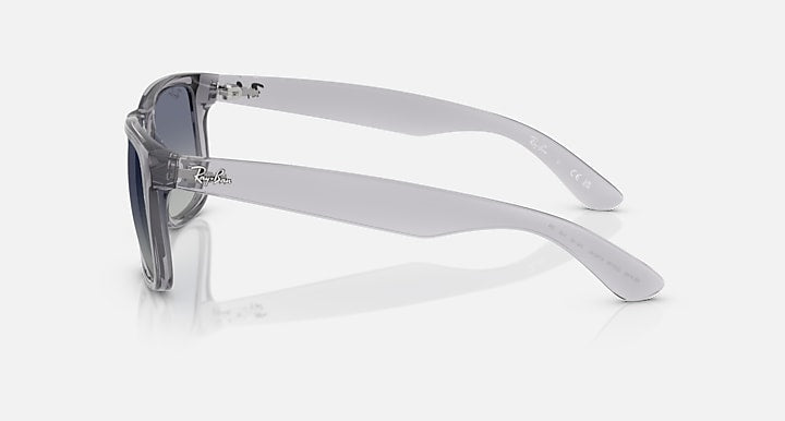 Ray-Ban JUSTIN CLASSIC Transparent Grey with Light Grey Gradient Dark Blue Gradient lenses - Lateral