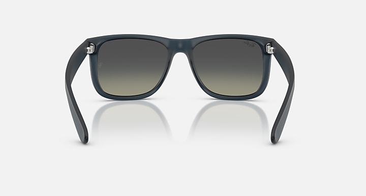 Ray-Ban JUSTIN CLASSIC Rubber Blue with Gradient Grey Gradient lenses - Back