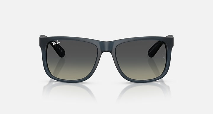 Ray-Ban JUSTIN CLASSIC Rubber Blue with Gradient Grey Gradient lenses - Front