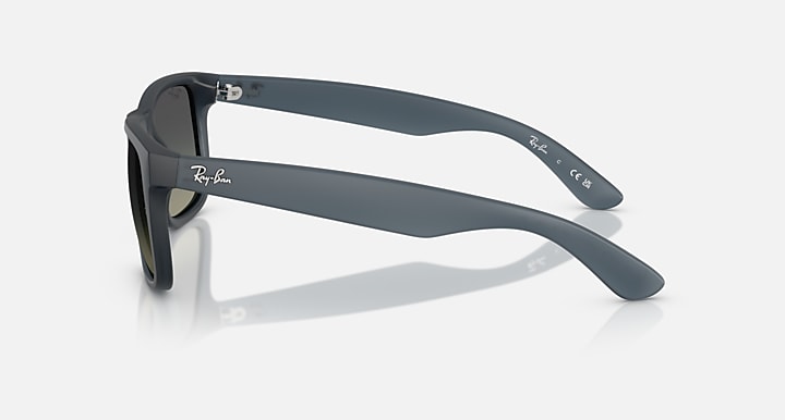Ray-Ban JUSTIN CLASSIC Rubber Blue with Gradient Grey Gradient lenses - Lateral