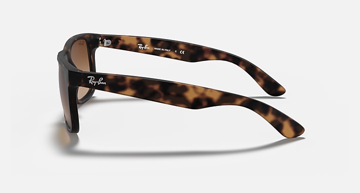 Ray-Ban JUSTIN CLASSIC Havana with Dark Brown Gradient lenses - Lateral