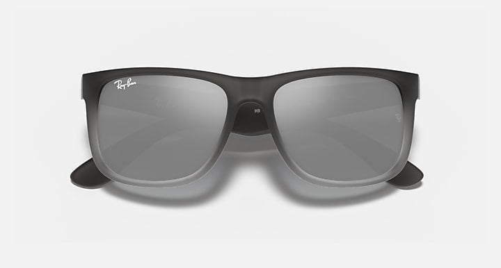Ray-Ban JUSTIN CLASSIC Grey with Grey Gradient Gradient - Mirror lenses - Closed Front