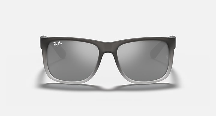 Ray-Ban JUSTIN CLASSIC Grey with Grey Gradient Gradient - Mirror lenses - Front