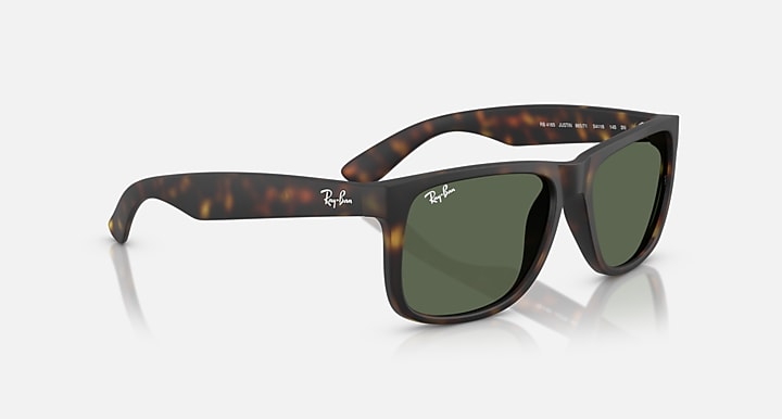 Ray-Ban JUSTIN CLASSIC Rubber Havana with Dark Green Solid Color lenses - Alternative