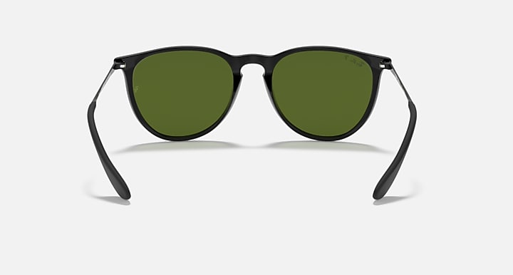 Ray-Ban ERIKA CLASSIC Black with G-15 Green Polarized Solid Color lenses - Back