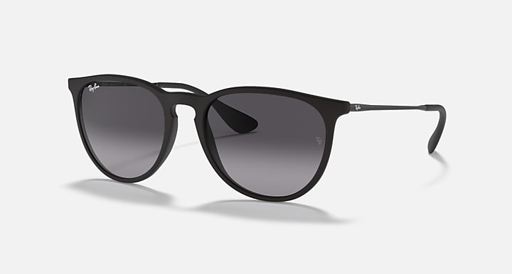 Ray-Ban ERIKA CLASSIC Rubber Black; Black with Grey Gradient Gradient lenses - Quarter