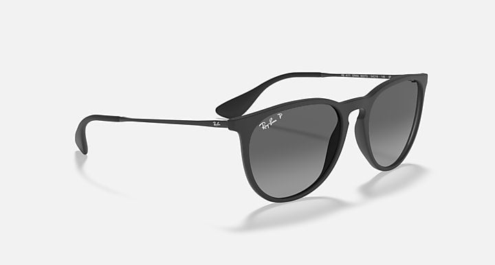 Ray-Ban ERIKA COLOR MIX Rubber Black; Black with Grey Polarized Gradient lenses - Alternative