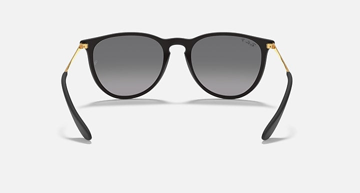 Ray-Ban ERIKA @COLLECTION Rubber Black; Gold with Black Polarized Gradient lenses - Back