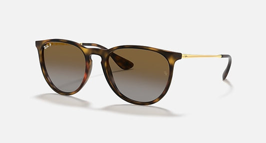 Ray-Ban ERIKA @COLLECTION Havana; Gold with Polarized Brown Gradient Gradient lenses - Quarter