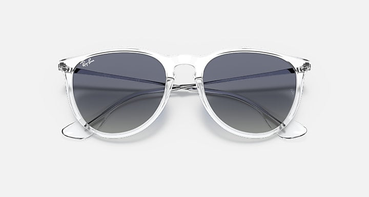 Ray-Ban ERIKA CLASSIC EXCLUSIVE Transparent; Silver with Blue Gradient Gradient lenses - Closed Front