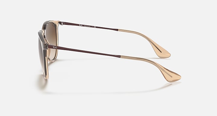 Ray-Ban ERIKA COLOR MIX Transparent Brown with Brown Gradient Gradient lenses - Lateral