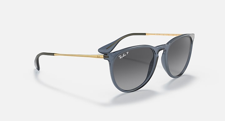 Ray-Ban ERIKA CLASSIC Transparent Blue with Grey Polarized Gradient lenses - Alternative