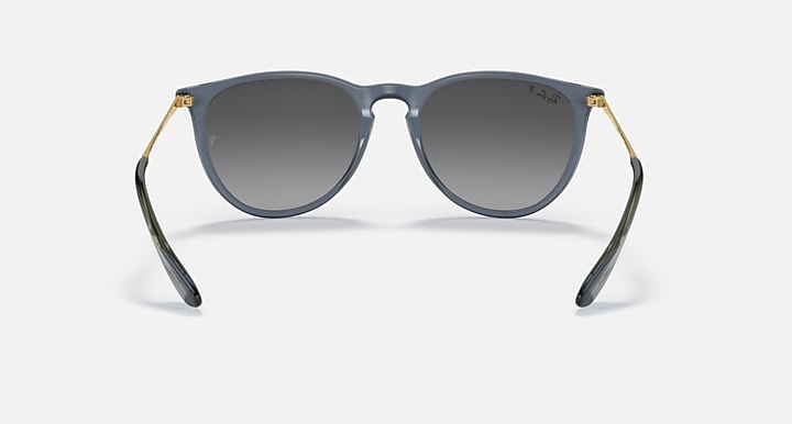 Ray-Ban ERIKA CLASSIC Transparent Blue with Grey Polarized Gradient lenses - Back