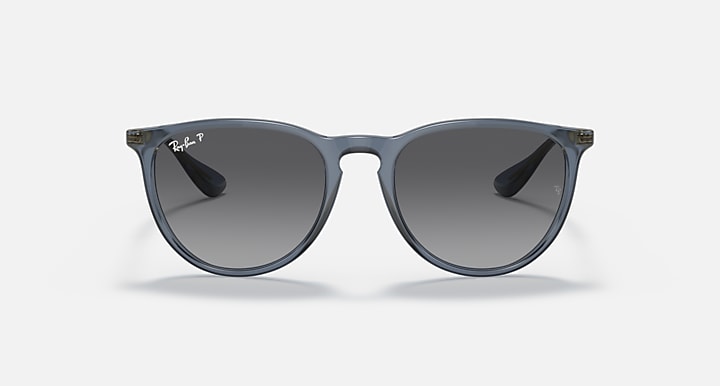 Ray-Ban ERIKA CLASSIC Transparent Blue with Grey Polarized Gradient lenses - Front