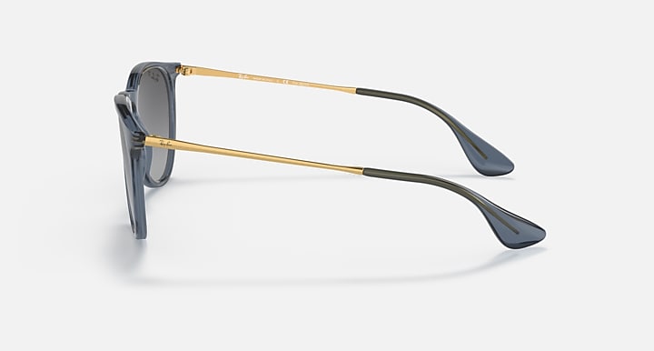 Ray-Ban ERIKA CLASSIC Transparent Blue with Grey Polarized Gradient lenses - Lateral