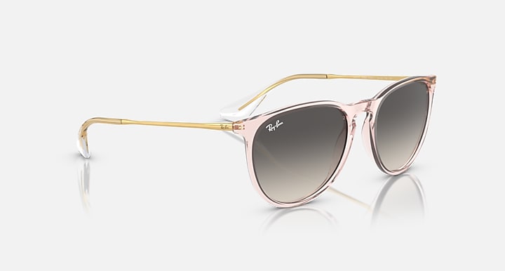 Ray-Ban ERIKA CLASSIC Transparent Pink; Gold with Grey Gradient lenses - Alternative