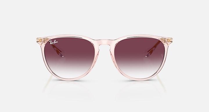 Ray-Ban ERIKA CLASSIC Transparent Pink; Arista with Clear Gradient Dark Violet Gradient lenses - Front