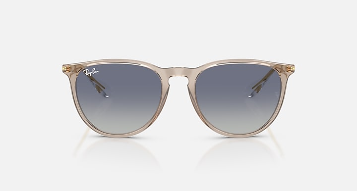 Ray-Ban ERIKA CLASSIC Transparent Light Brown; Arista with Light Grey Gradient Dark Blue Gradient lenses - Front
