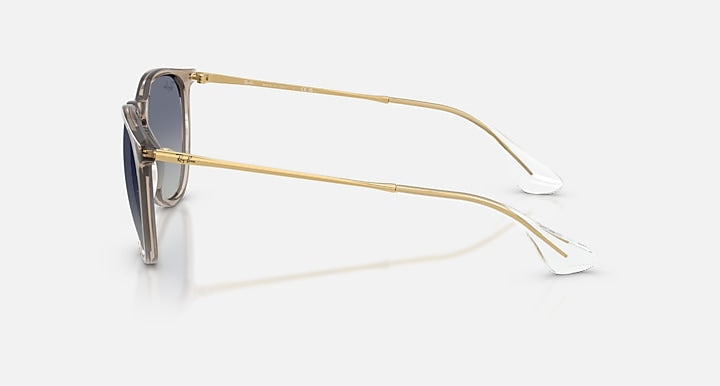 Ray-Ban ERIKA CLASSIC Transparent Light Brown; Arista with Light Grey Gradient Dark Blue Gradient lenses - Lateral