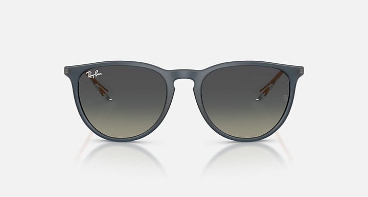 Ray-Ban ERIKA CLASSIC Rubber Blue with Gradient Grey Gradient lenses - Front
