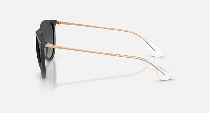 Ray-Ban ERIKA CLASSIC Rubber Blue with Gradient Grey Gradient lenses - Lateral