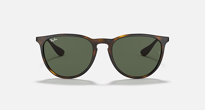 Ray-Ban ERIKA CLASSIC Light Havana with G-15 Green Solid Color lenses - Front
