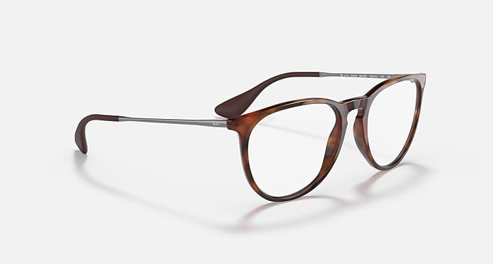 Ray-Ban ERIKA BLUE-VIOLET LIGHT CLEAR Havana; Gunmetal with Clear Blue-Violet Light Filter lenses - Alternative