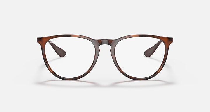 Ray-Ban ERIKA BLUE-VIOLET LIGHT CLEAR Havana; Gunmetal with Clear Blue-Violet Light Filter lenses - Front
